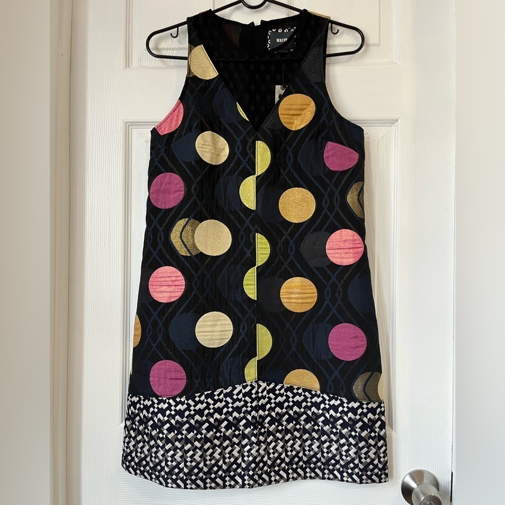 Maeve Anthropologie Polka Dot Tilde Jacquard Shift Dress XS - Picture 2 of 8